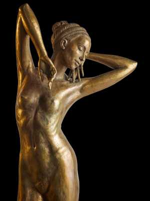 Skulptur Erwachen aus Bronze von Malgorzata Chodakowska